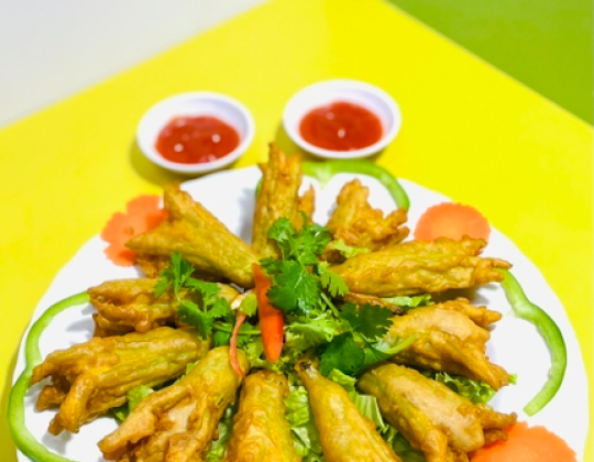 BÔNG BÍ NHỒI CHẢ CÁ CHIÊN GIÒN